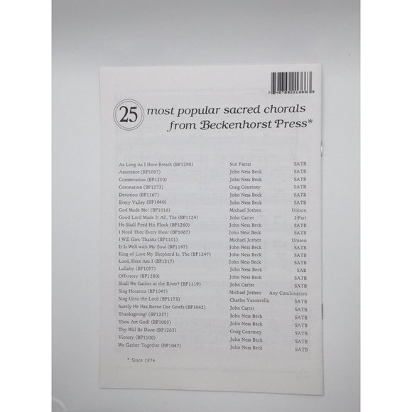 Silent Night by Craig Courtney SATB Choral Music Beckenhorst Press BP1366 - Picture 2 of 4